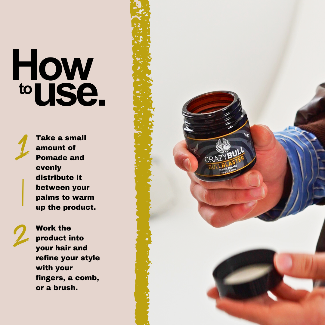 Bull Blaster Strong Hold Water Pomade (6 Pack)