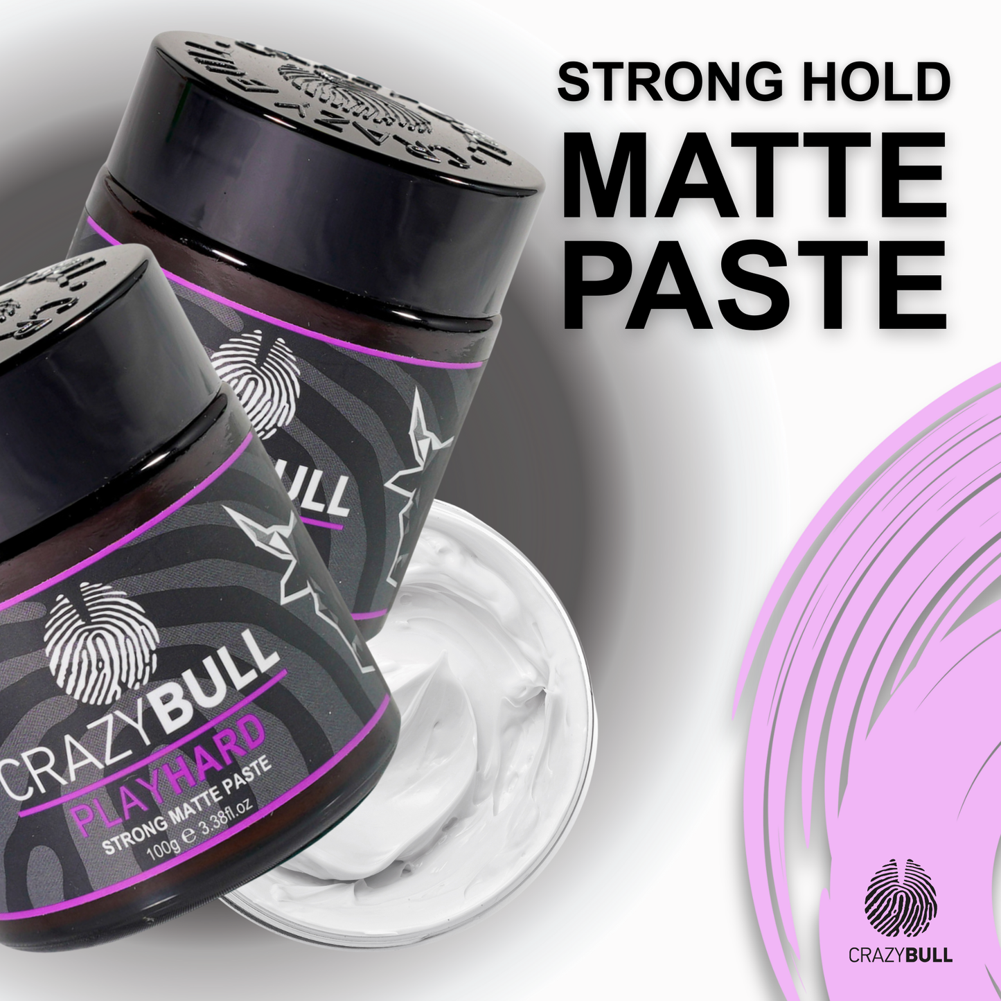 Play Hard Strong Hold Matte Paste (6 Pack)
